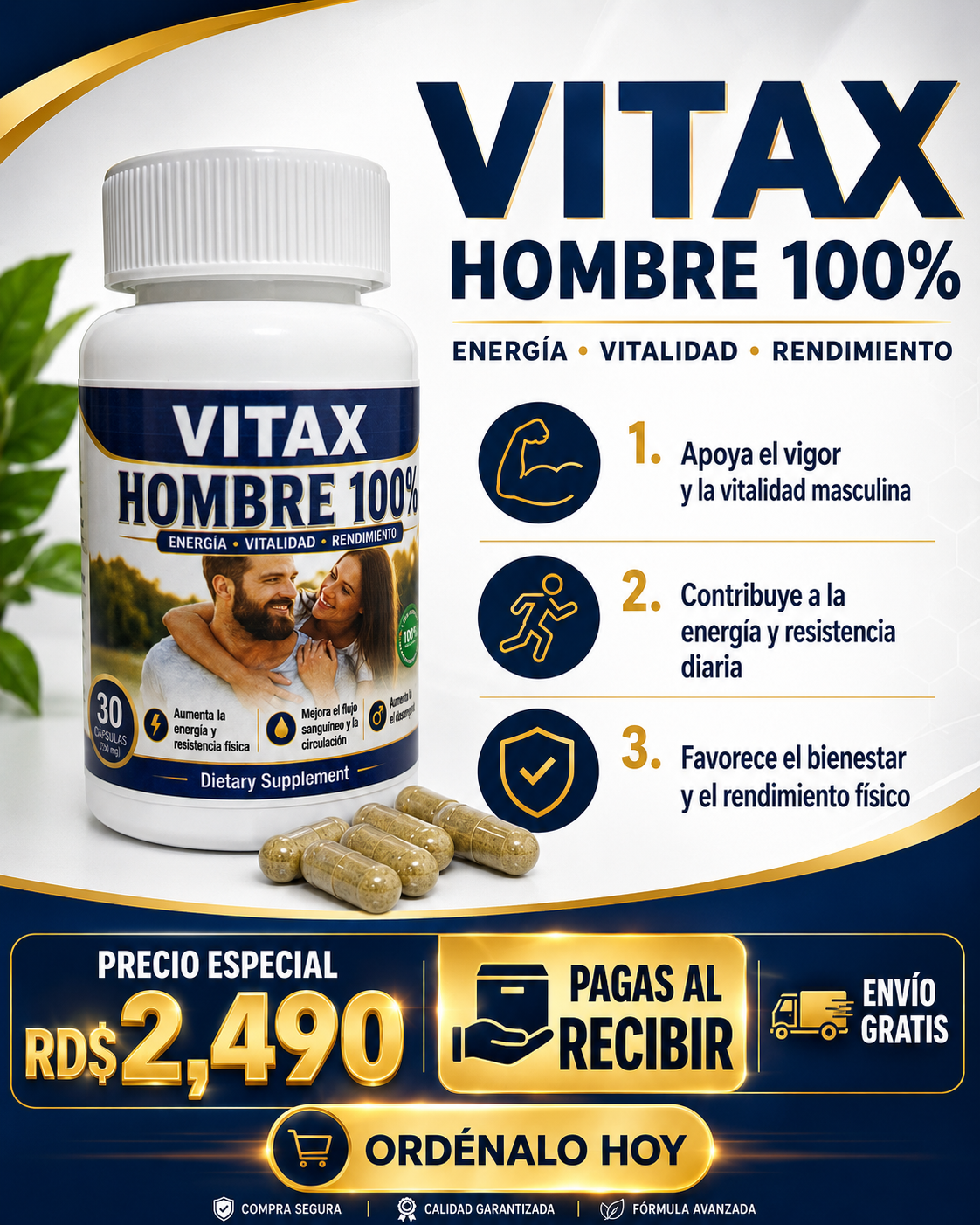 VITAX HOMBRE 100% producto